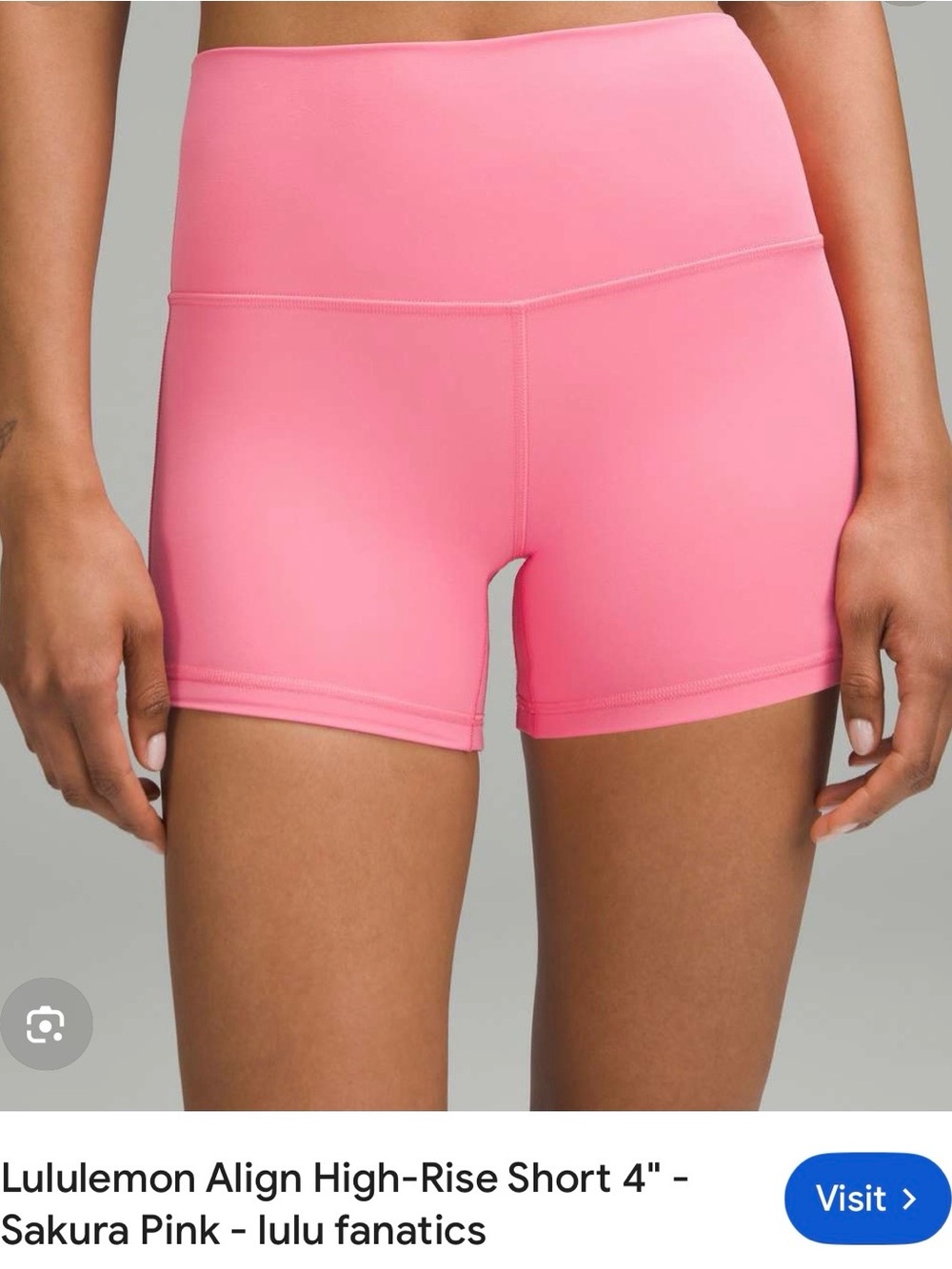lululemon athletica Align High-Rise shorts in Sakura Pink